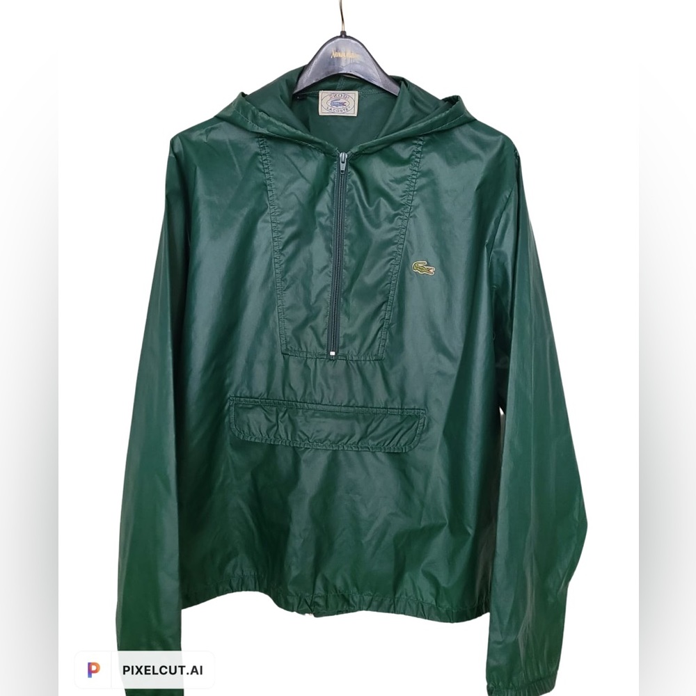 Vintage Izod Lacoste Pullover Windbreaker Green size L